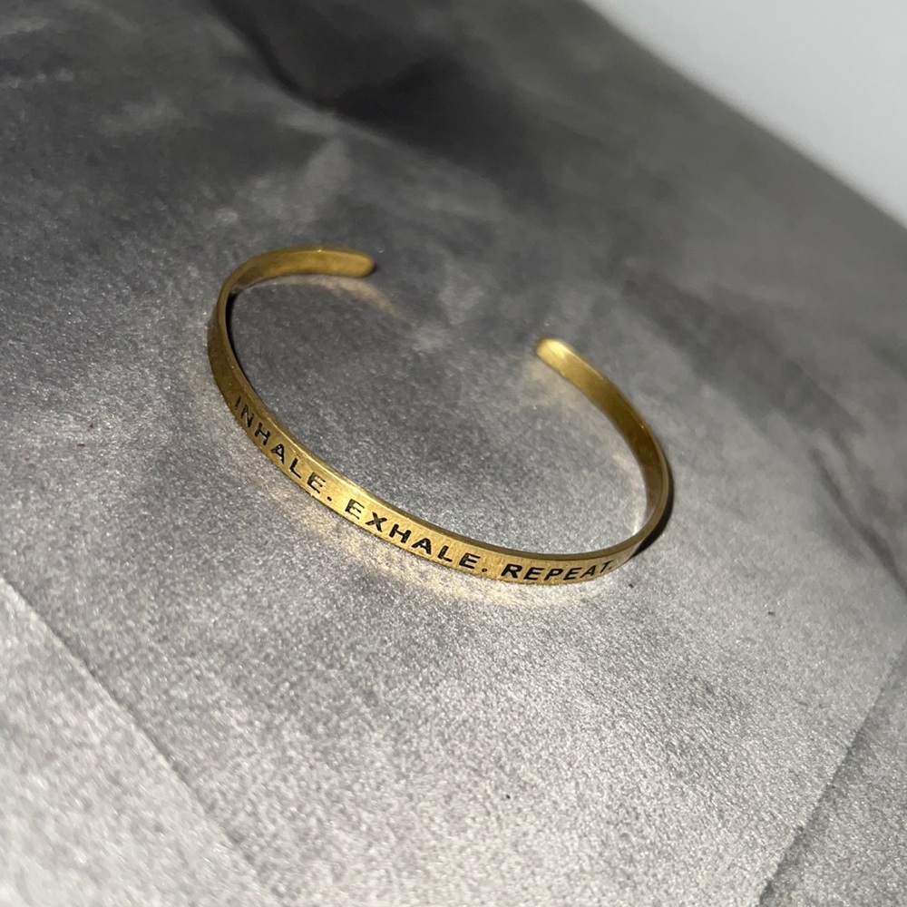 Bangle Bracelet - Inhale Exhale Repeat
